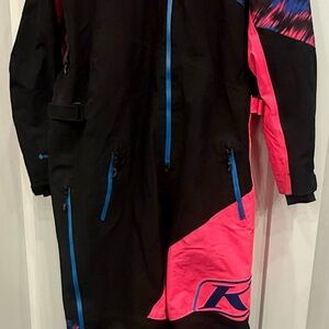 Klim Men's Black and Pink Monosuit XL